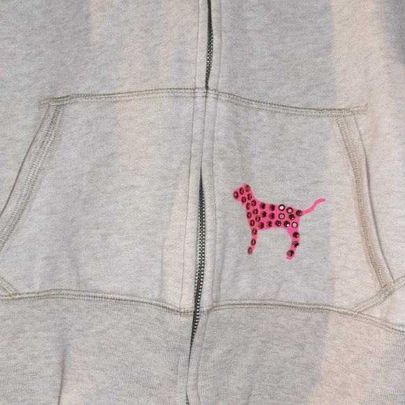 VS PINK Zip Up Sweatshirt Hoodie - Picture 3 of 11